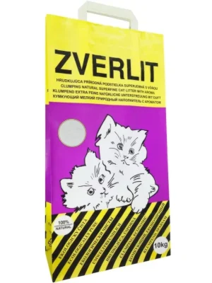 Bestel Nu ZVERLIT fialový super jemná s vůní Podestýlka kočka 10kg